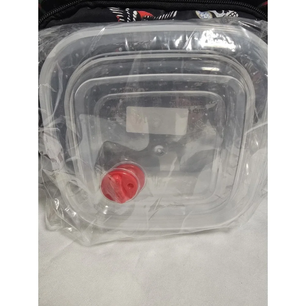 Ed Hardy Rhinestones Cooler Lunch Box With 2 Containers And Starp